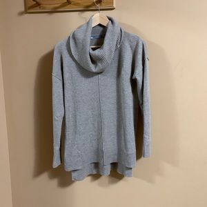 InCashmere Cowl Neck Cashmere Oatmeal Sweater